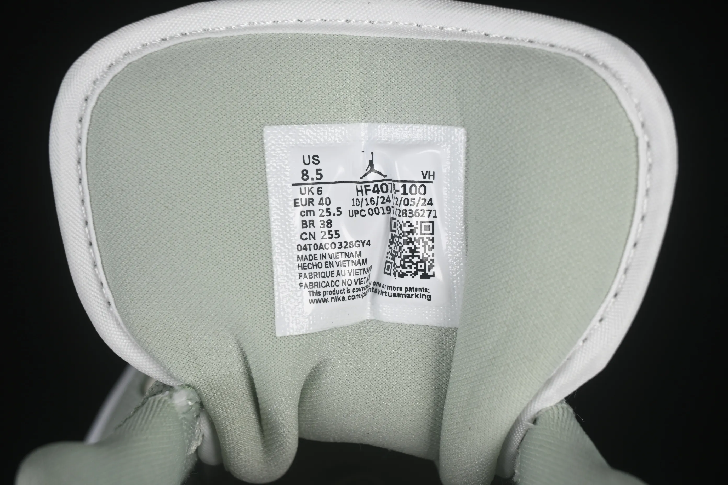 All categories Air Jordan Jordan series basketball shoes Air Jordan 1 Low G version pure original Air Jordan 1 Low AJ1 Joe 1 amber green low-top cultural casual sneakers HF4078-100